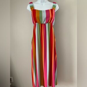 Show Me Your Mu Mu Striped Sleeveless Maxi Dress